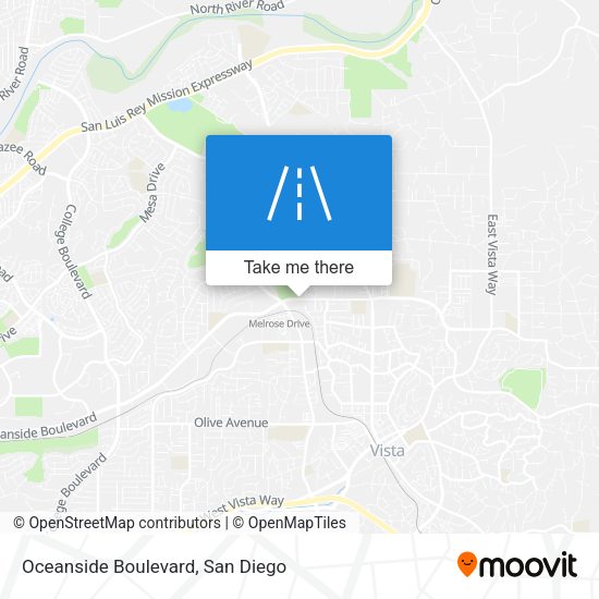 Oceanside Boulevard map