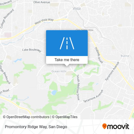 Promontory Ridge Way map