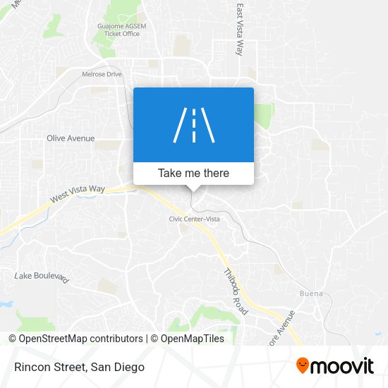 Mapa de Rincon Street