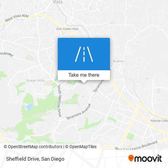 Sheffield Drive map