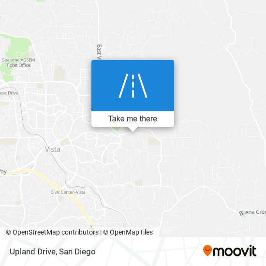 Upland Drive map