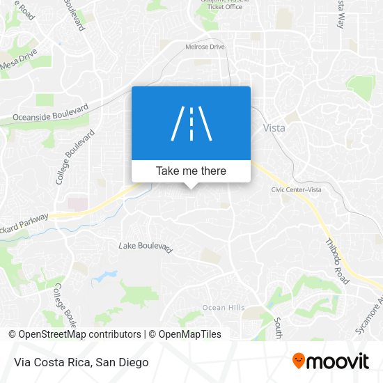 Mapa de Via Costa Rica