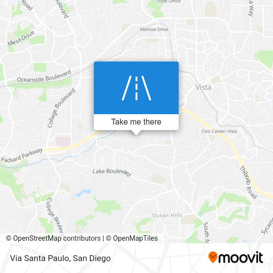 Mapa de Via Santa Paulo