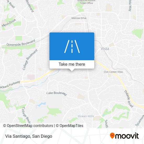 Mapa de Via Santiago
