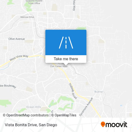 Mapa de Vista Bonita Drive
