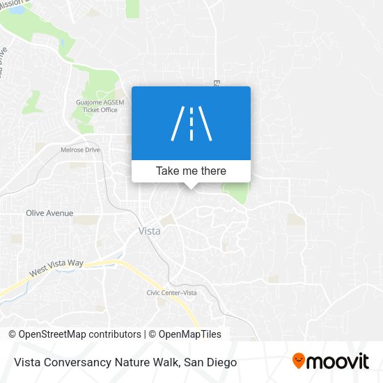 Vista Conversancy Nature Walk map