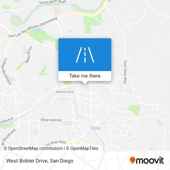 West Bobier Drive map