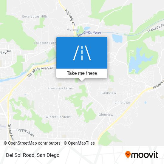 Mapa de Del Sol Road
