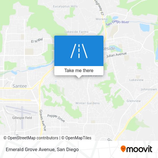 Emerald Grove Avenue map