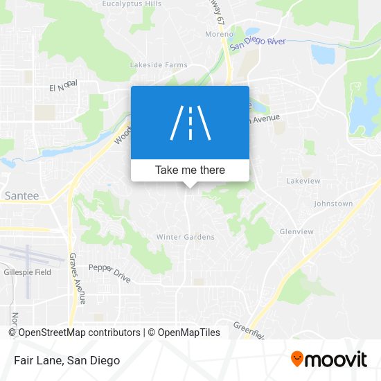 Mapa de Fair Lane