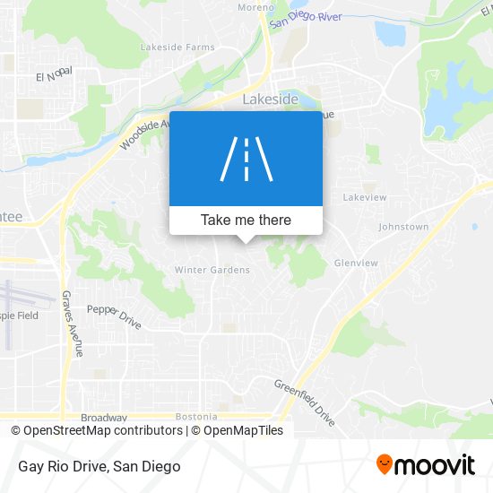 Gay Rio Drive map