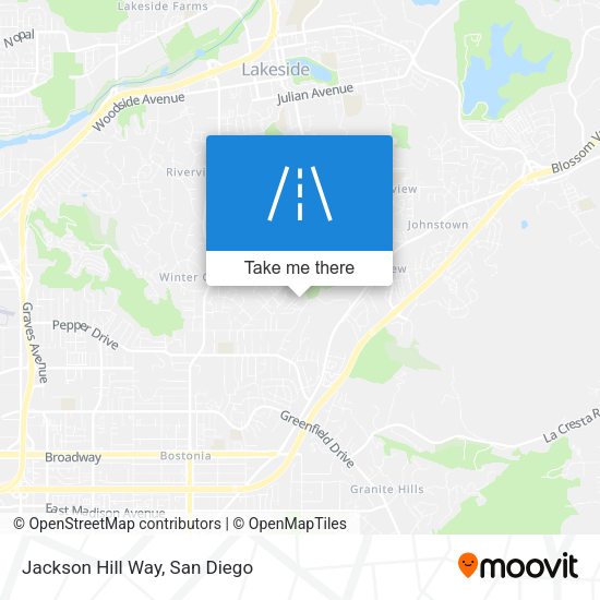 Mapa de Jackson Hill Way