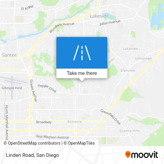 Mapa de Linden Road