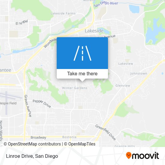 Mapa de Linroe Drive