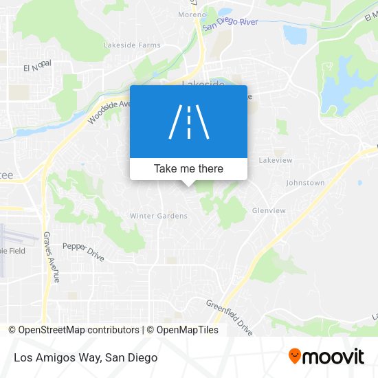 Mapa de Los Amigos Way