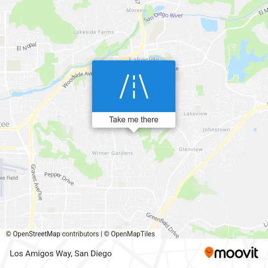 Mapa de Los Amigos Way