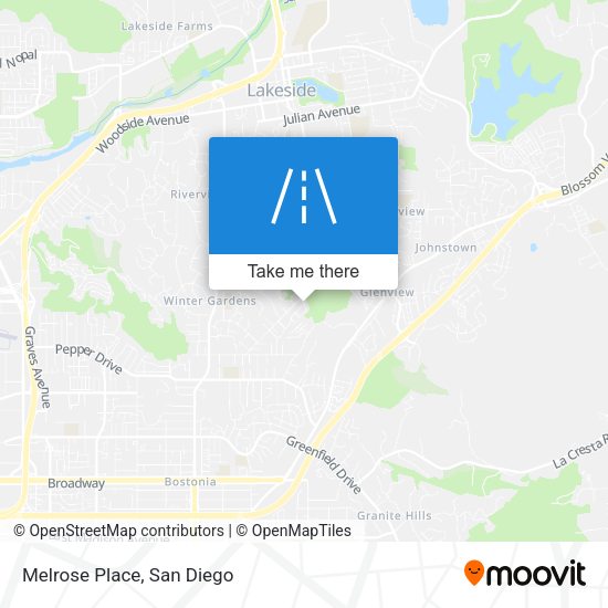 Mapa de Melrose Place