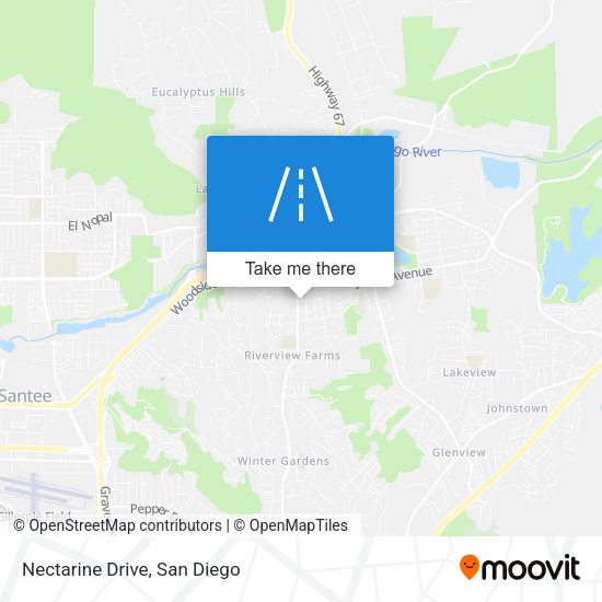 Mapa de Nectarine Drive