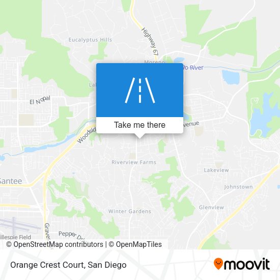 Orange Crest Court map