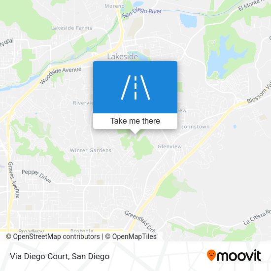Mapa de Via Diego Court