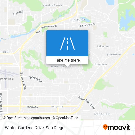 Winter Gardens Drive map