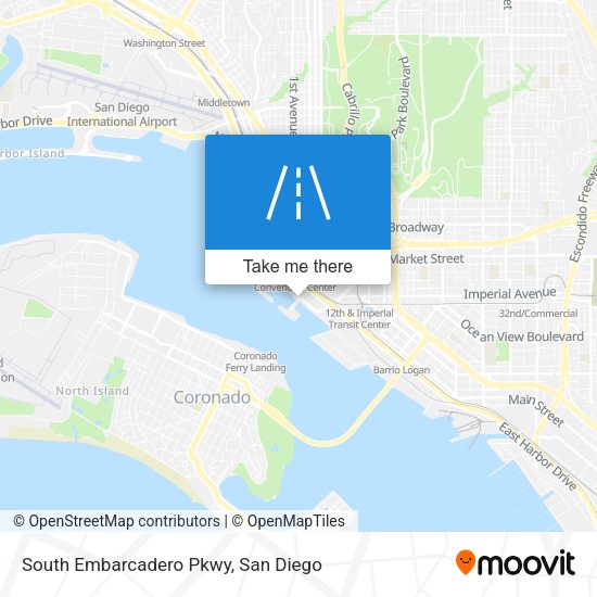 South Embarcadero Pkwy map
