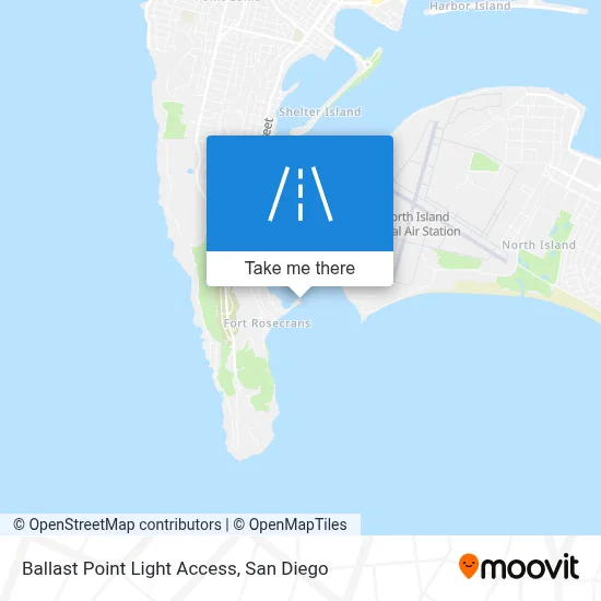 Ballast Point Light Access map