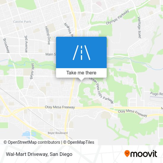 Wal-Mart Driveway map