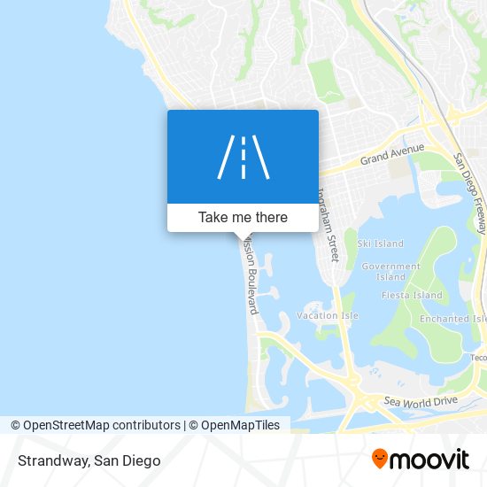 Strandway map