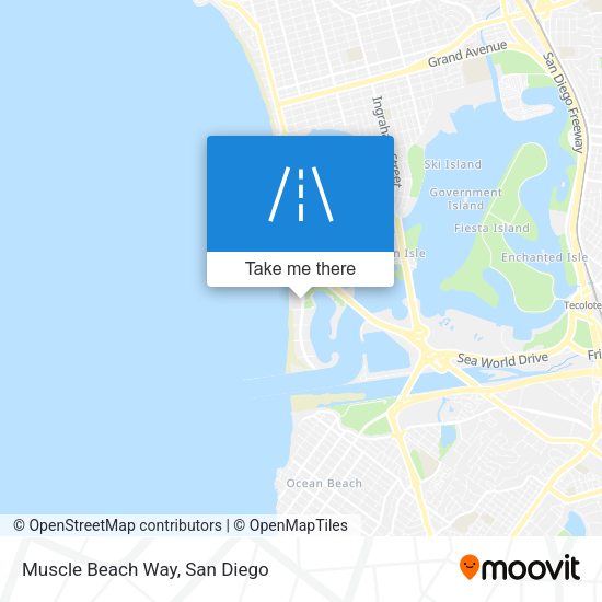 Mapa de Muscle Beach Way