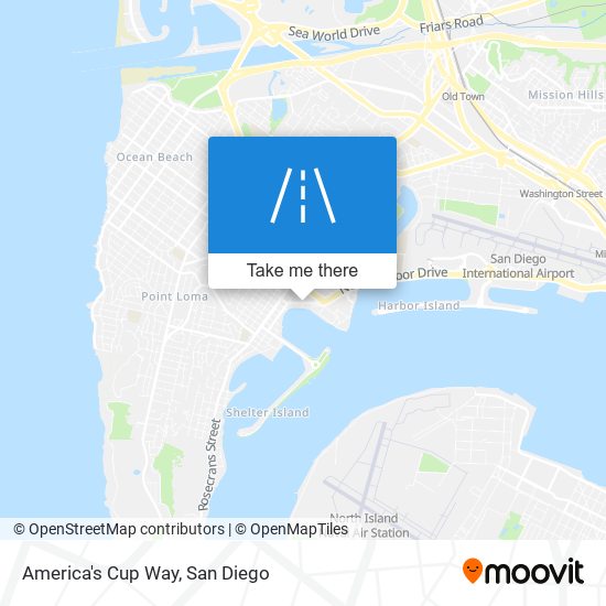 America's Cup Way map