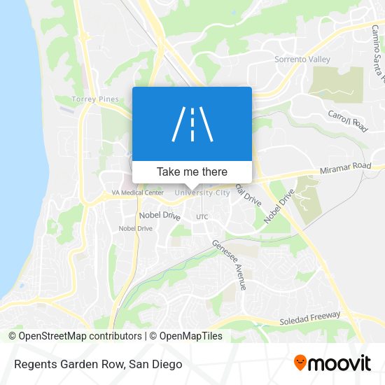Regents Garden Row map