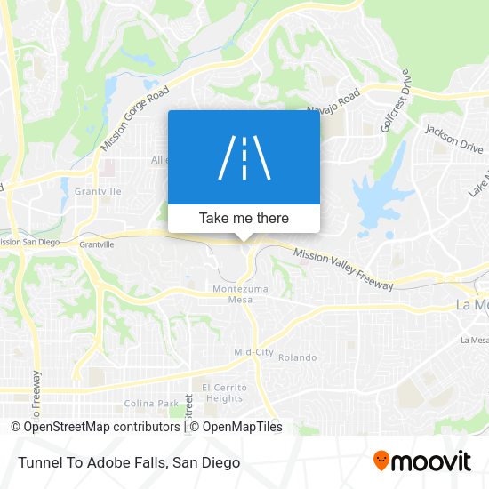 Mapa de Tunnel To Adobe Falls