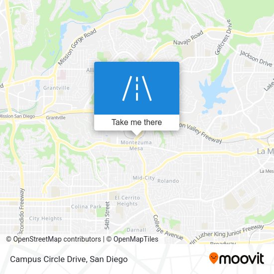 Campus Circle Drive map