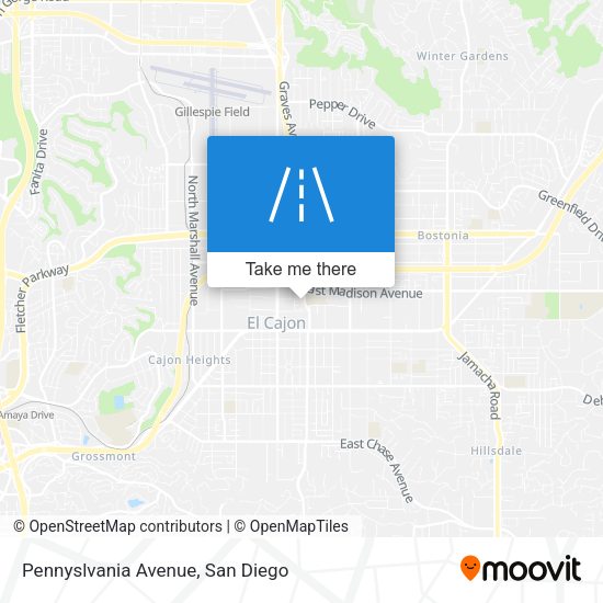 Pennyslvania Avenue map