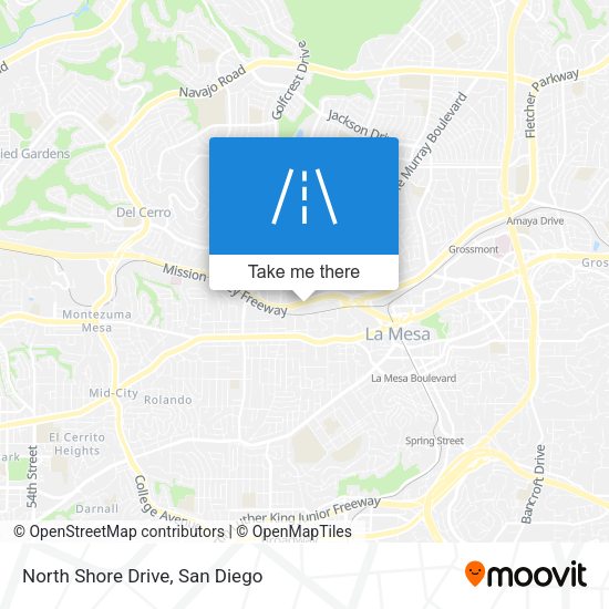 North Shore Drive map