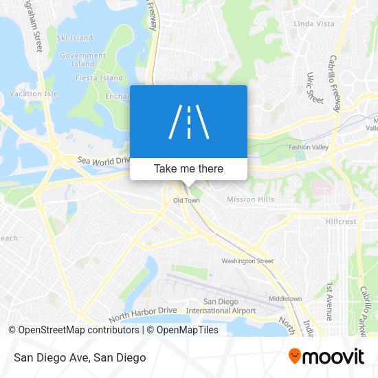 Mapa de San Diego Ave