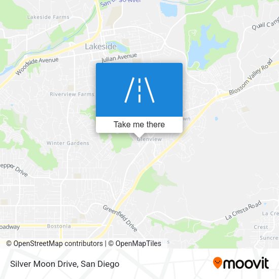 Silver Moon Drive map