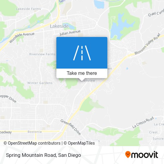 Mapa de Spring Mountain Road