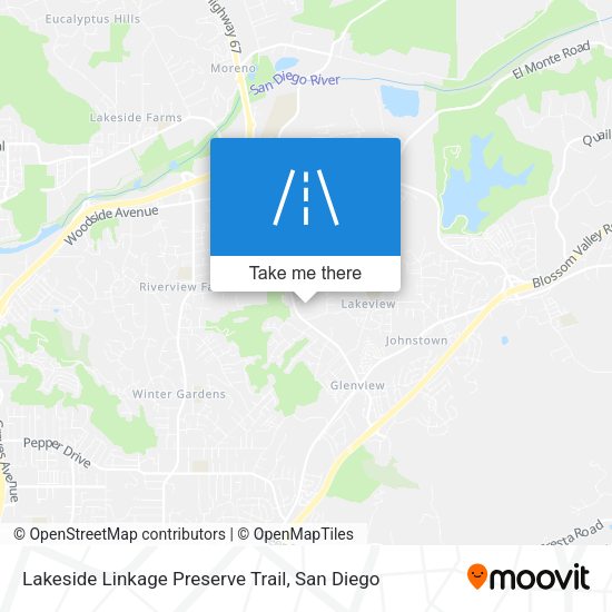 Lakeside Linkage Preserve Trail map