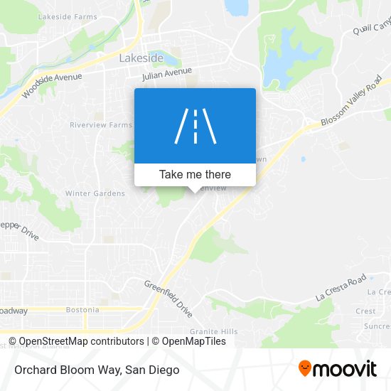 Orchard Bloom Way map