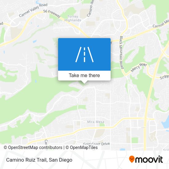 Camino Ruiz Trail map