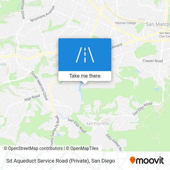 Sd Aqueduct Service Road (Private) map