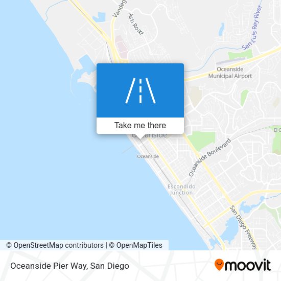 Oceanside Pier Way map