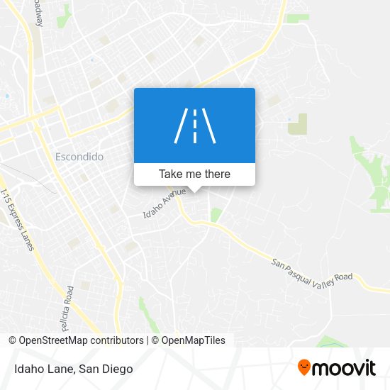 Mapa de Idaho Lane