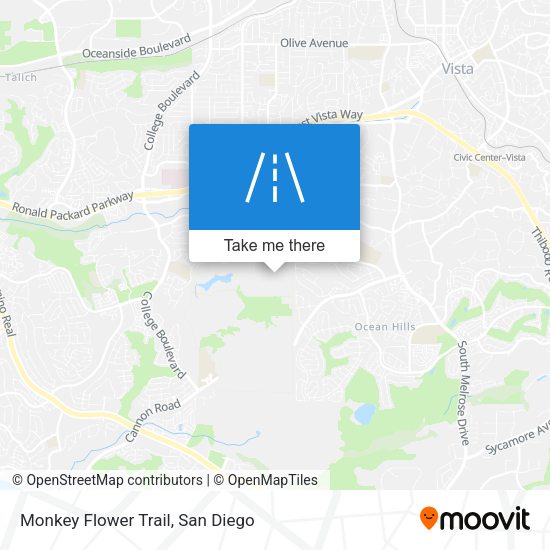 Monkey Flower Trail map