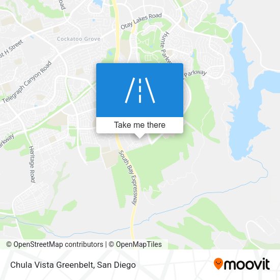 Chula Vista Greenbelt map