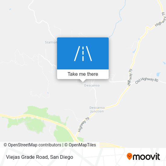 Viejas Grade Road map