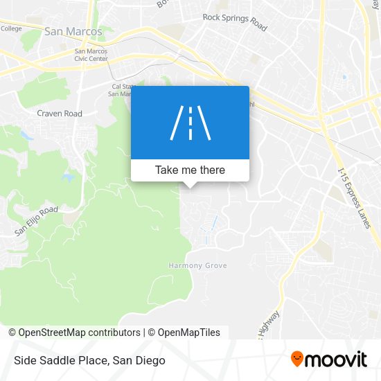 Mapa de Side Saddle Place
