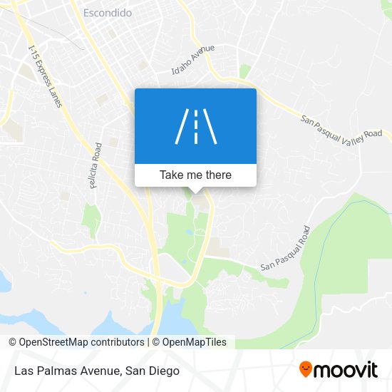 Mapa de Las Palmas Avenue